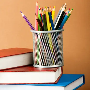 Back to school concept with books and pencils