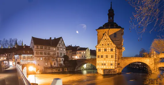 Abendstimmung am Alten Rathaus in Bamberg Abendstimmung am Alten Rathaus in Bamberg